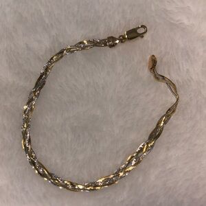 Gold and silver bracelet